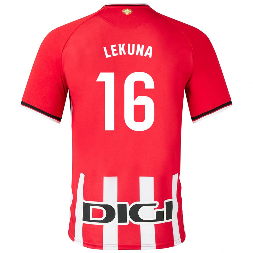 Niño Camiseta Adrián Lekuna #16 Rojo 1ª Equipación 2023/24 La Camisa México