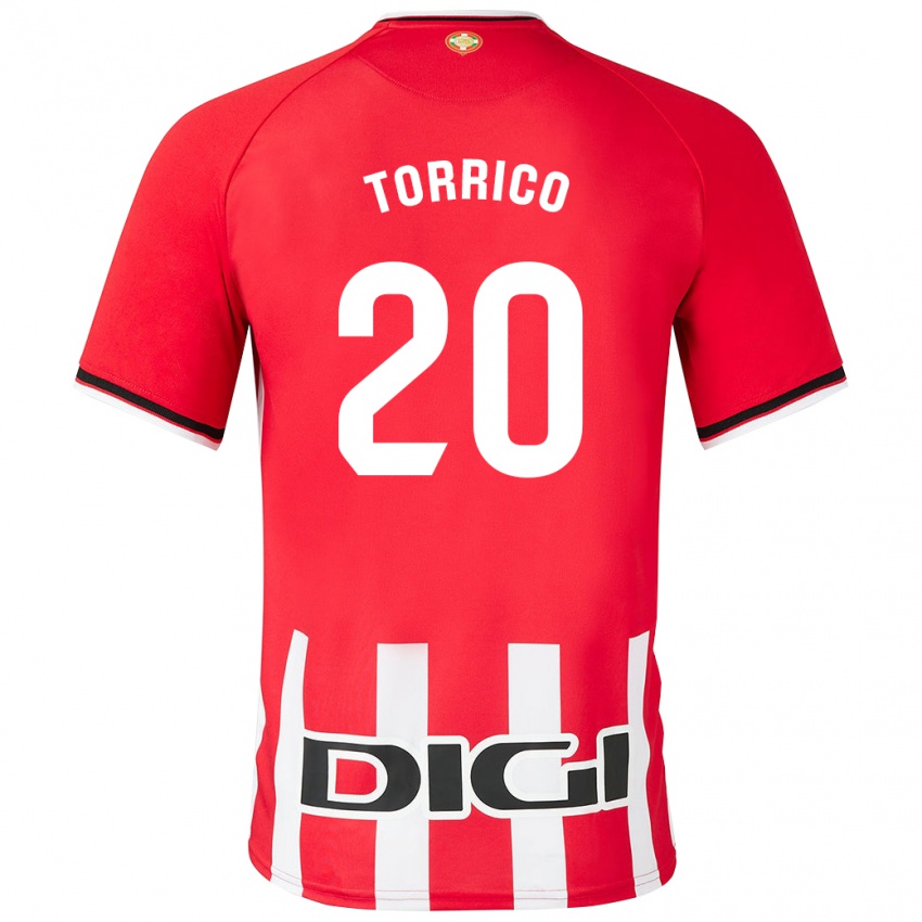 Niño Camiseta Aitor Torrico #20 Rojo 1ª Equipación 2023/24 La Camisa México