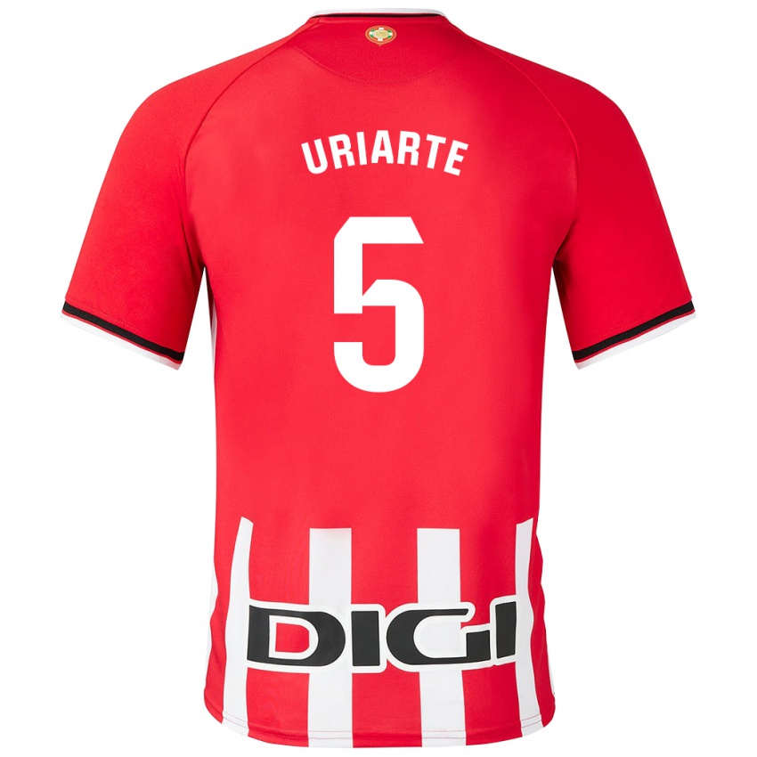 Niño Camiseta Naroa Uriarte Urazurrutia #5 Rojo 1ª Equipación 2023/24 La Camisa México