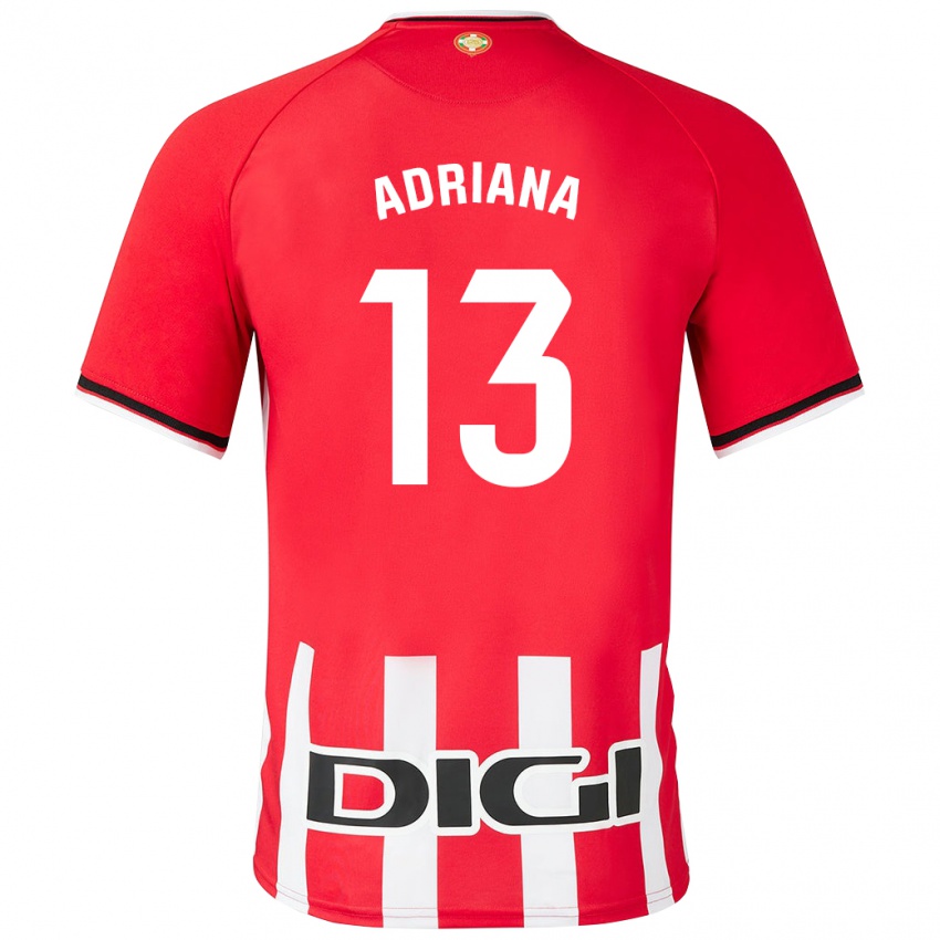 Niño Camiseta Adriana Nanclares Romero #13 Rojo 1ª Equipación 2023/24 La Camisa México