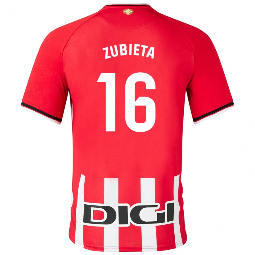 Niño Camiseta Maite Zubieta Arambarri #16 Rojo 1ª Equipación 2023/24 La Camisa México