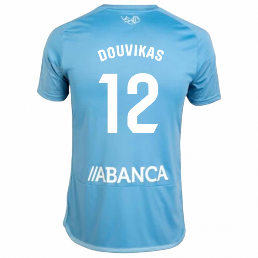Niño Camiseta Anastasios Douvikas #12 Azul 1ª Equipación 2023/24 La Camisa México