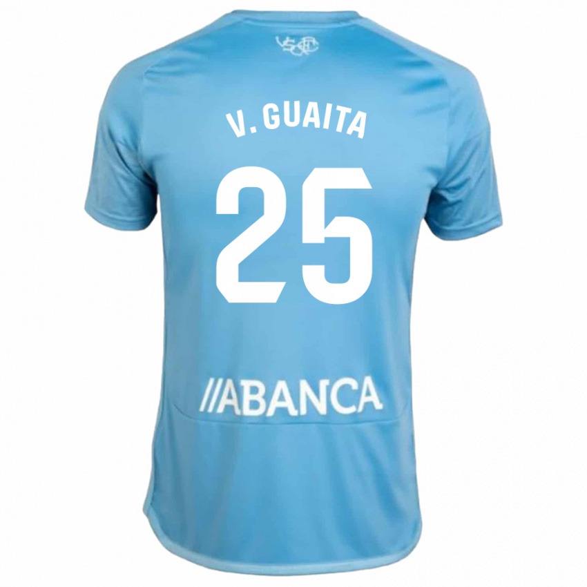 Niño Camiseta Vicente Guaita #25 Azul 1ª Equipación 2023/24 La Camisa México