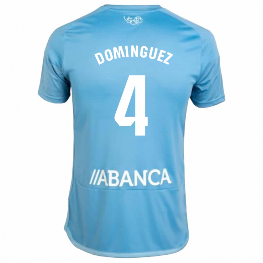 Niño Camiseta Javi Domínguez #4 Azul 1ª Equipación 2023/24 La Camisa México
