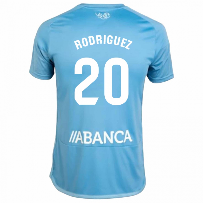 Niño Camiseta Javi Rodríguez #20 Azul 1ª Equipación 2023/24 La Camisa México