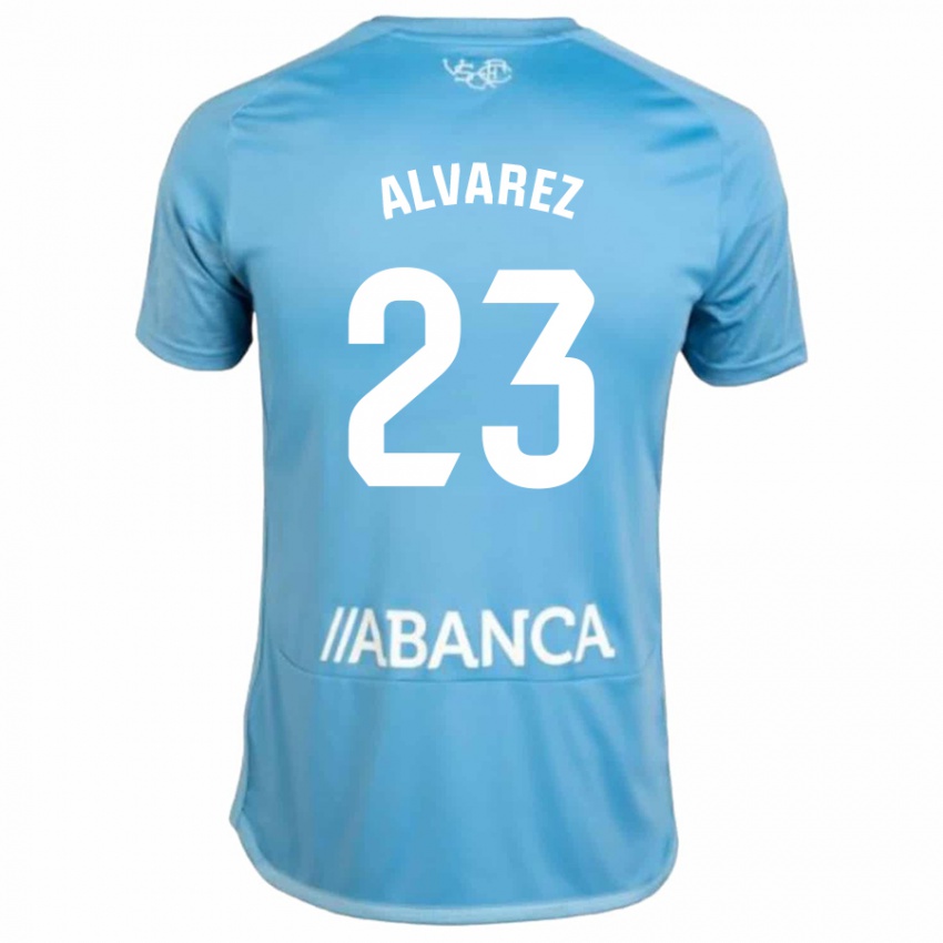 Niño Camiseta Hugo Álvarez #23 Azul 1ª Equipación 2023/24 La Camisa México
