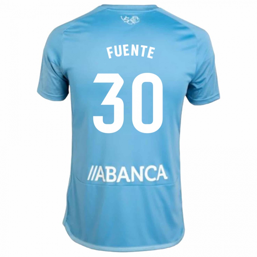 Niño Camiseta Mario Fuente #30 Azul 1ª Equipación 2023/24 La Camisa México