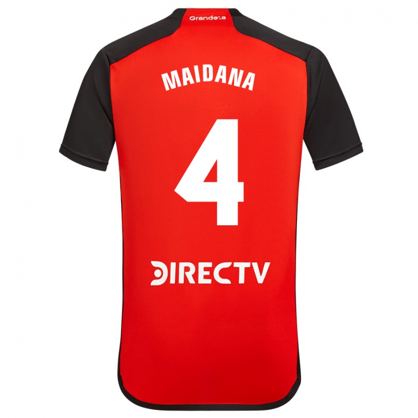 Niño Camiseta Jonatan Maidana #4 Rojo 2ª Equipación 2023/24 La Camisa México