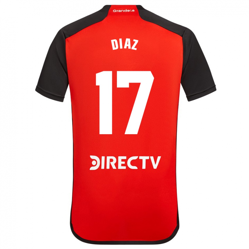 Niño Camiseta Paulo Diaz #17 Rojo 2ª Equipación 2023/24 La Camisa México