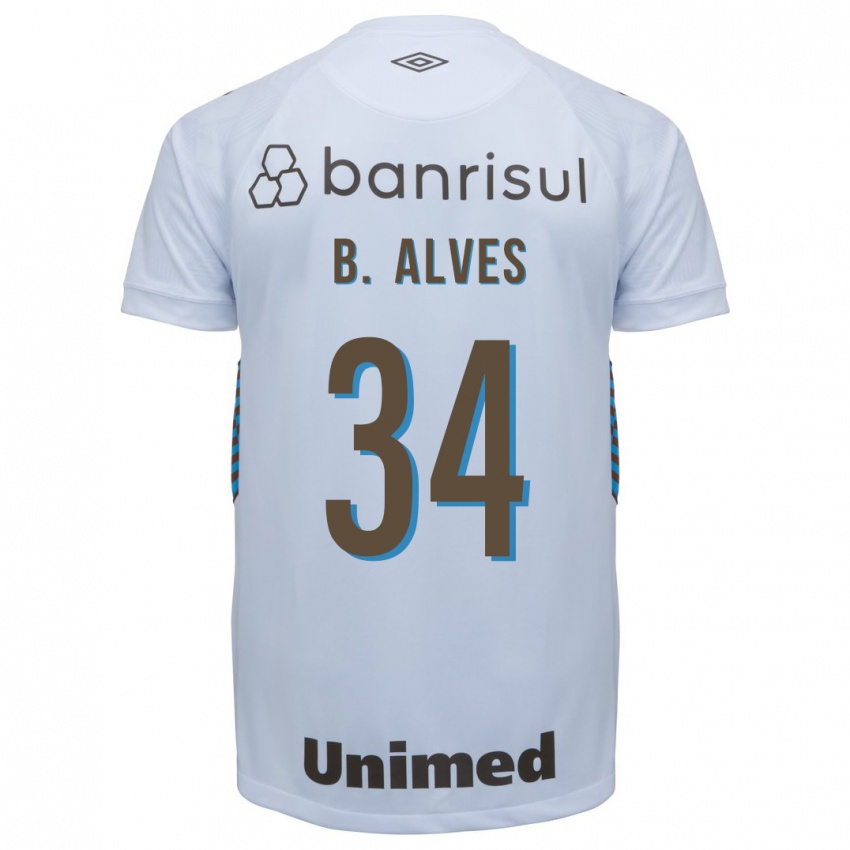 Niño Camiseta Bruno Alves #34 Blanco 2ª Equipación 2023/24 La Camisa México