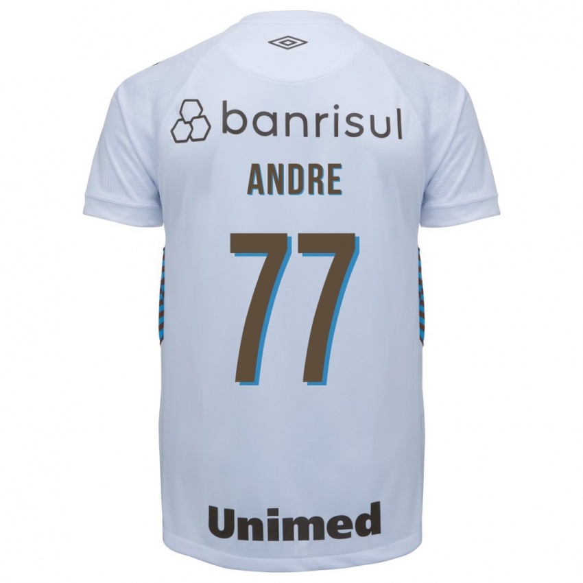 Niño Camiseta André #77 Blanco 2ª Equipación 2023/24 La Camisa México