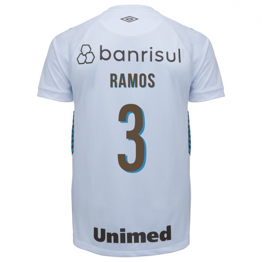Niño Camiseta João Ramos #3 Blanco 2ª Equipación 2023/24 La Camisa México