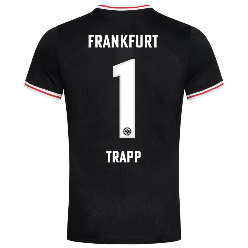 Niño Camiseta Kevin Trapp #1 Negro 2ª Equipación 2023/24 La Camisa México