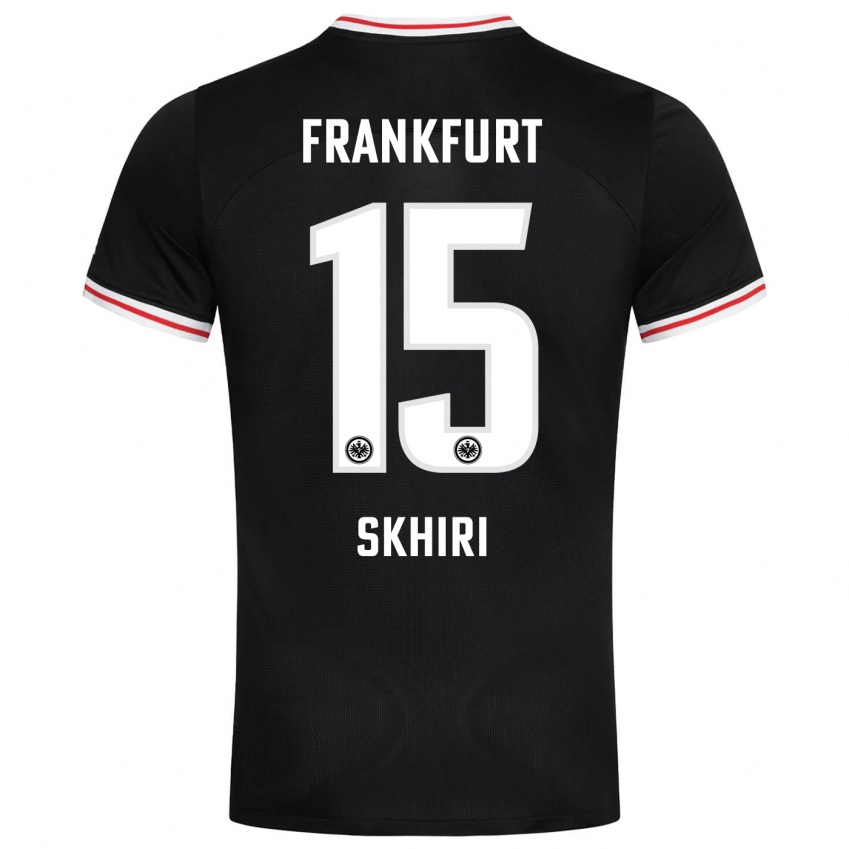 Niño Camiseta Ellyes Skhiri #15 Negro 2ª Equipación 2023/24 La Camisa México