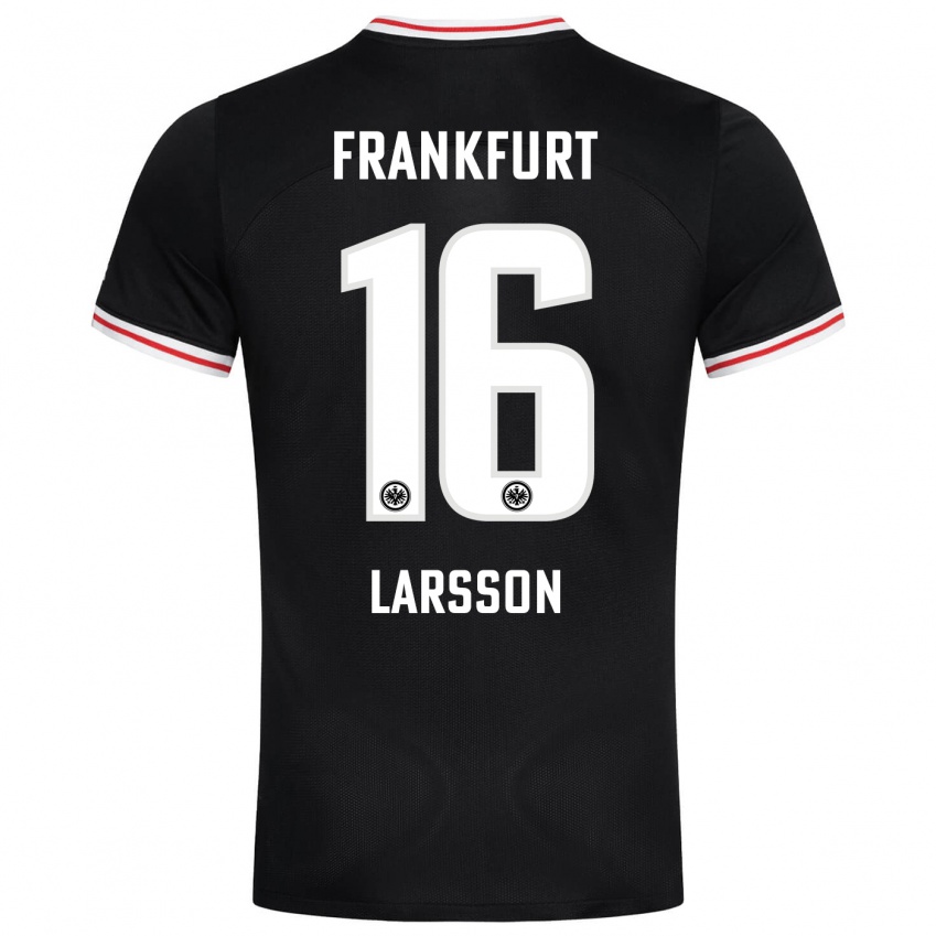 Niño Camiseta Hugo Larsson #16 Negro 2ª Equipación 2023/24 La Camisa México