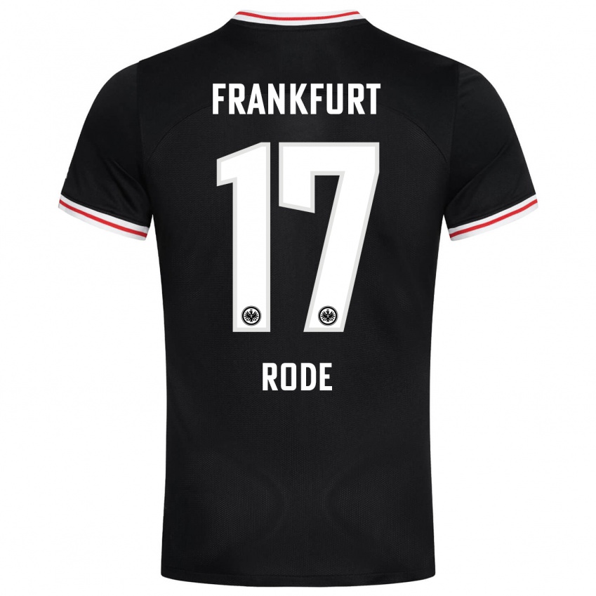 Niño Camiseta Sebastian Rode #17 Negro 2ª Equipación 2023/24 La Camisa México