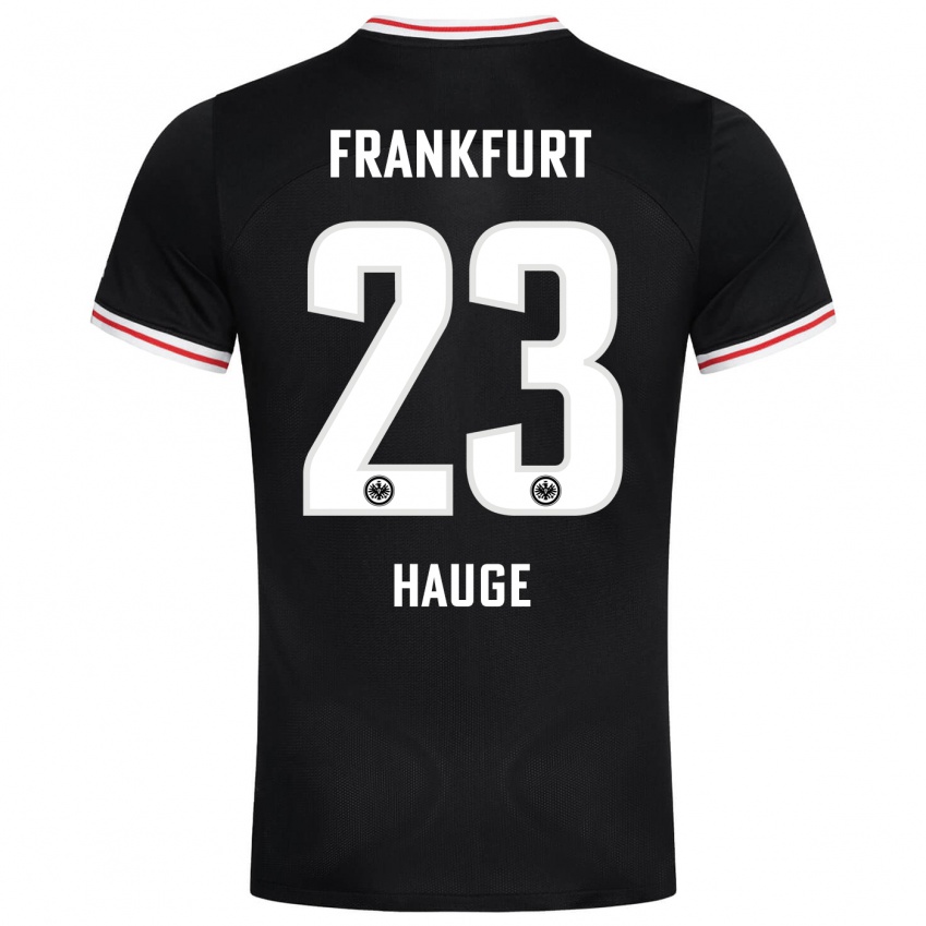 Niño Camiseta Jens Petter Hauge #23 Negro 2ª Equipación 2023/24 La Camisa México