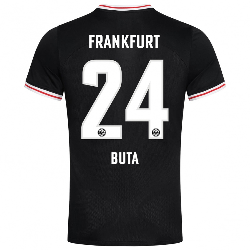 Niño Camiseta Aurélio Buta #24 Negro 2ª Equipación 2023/24 La Camisa México