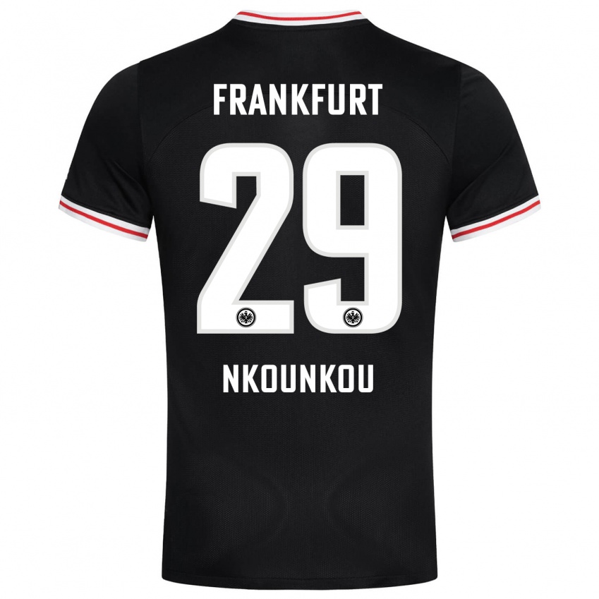 Niño Camiseta Niels Nkounkou #29 Negro 2ª Equipación 2023/24 La Camisa México