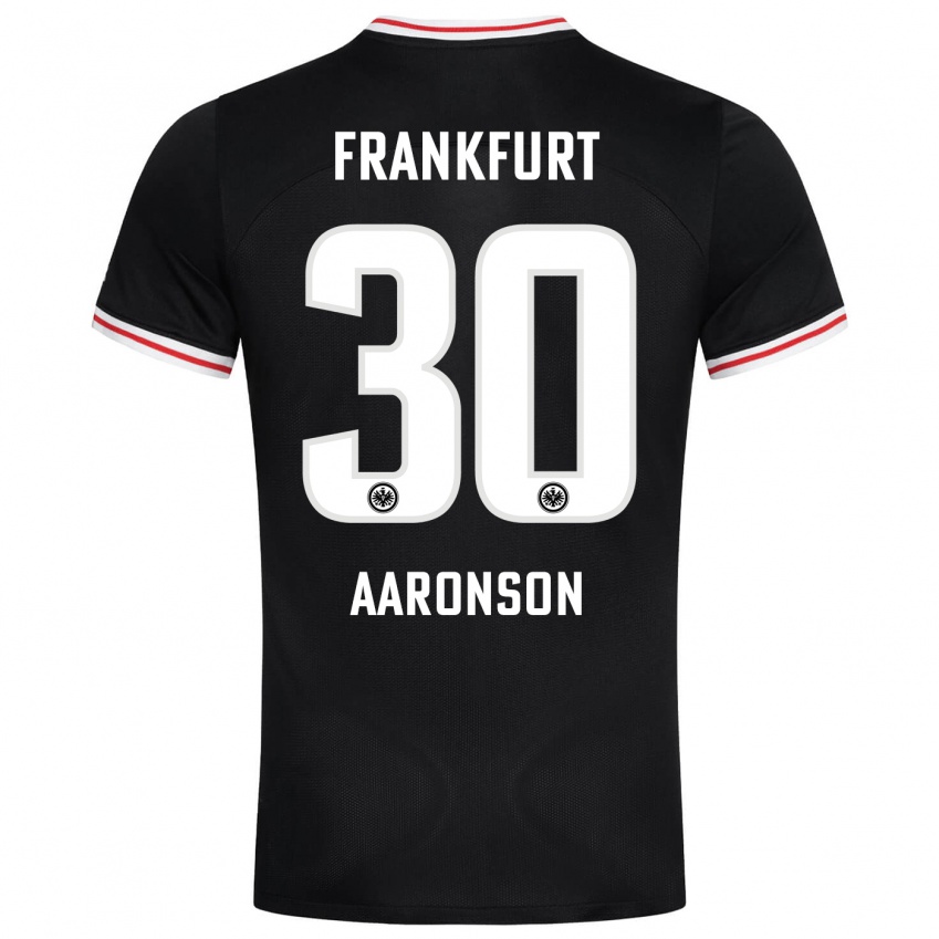 Niño Camiseta Paxten Aaronson #30 Negro 2ª Equipación 2023/24 La Camisa México