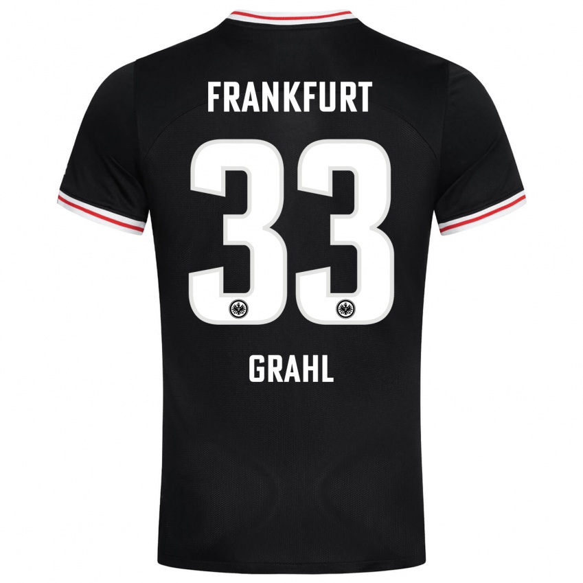 Niño Camiseta Jens Grahl #33 Negro 2ª Equipación 2023/24 La Camisa México