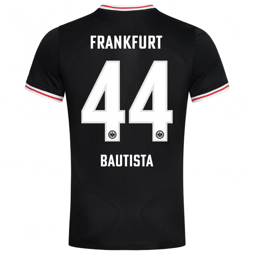 Niño Camiseta Davis Bautista #44 Negro 2ª Equipación 2023/24 La Camisa México