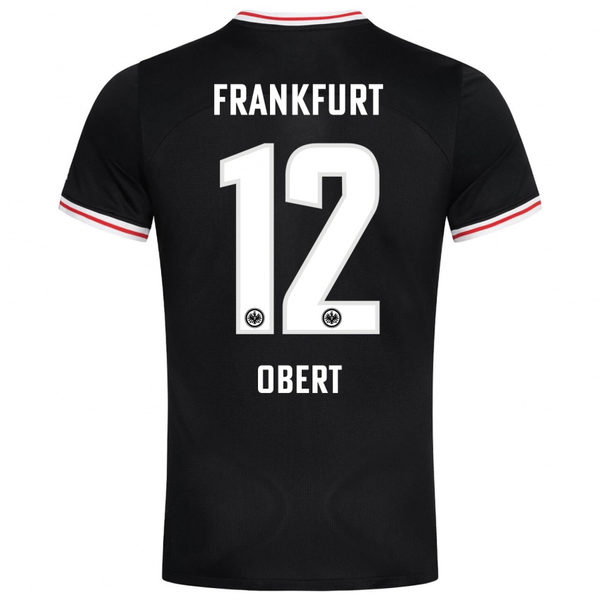 Niño Camiseta Yuriy Obert #12 Negro 2ª Equipación 2023/24 La Camisa México