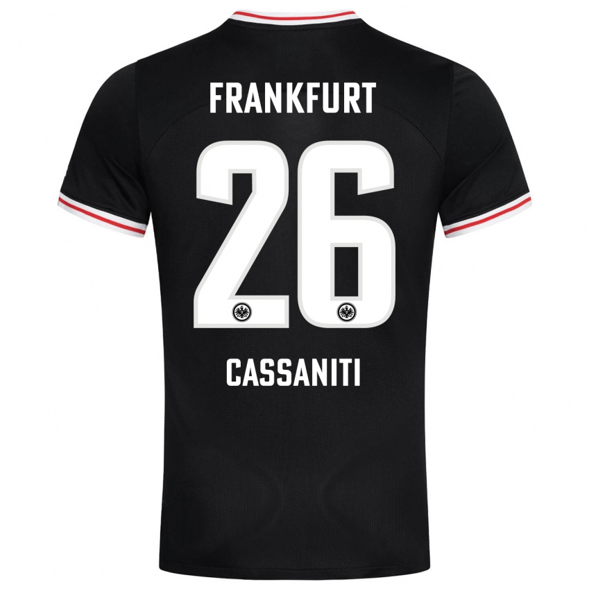 Niño Camiseta Nino Cassaniti #26 Negro 2ª Equipación 2023/24 La Camisa México