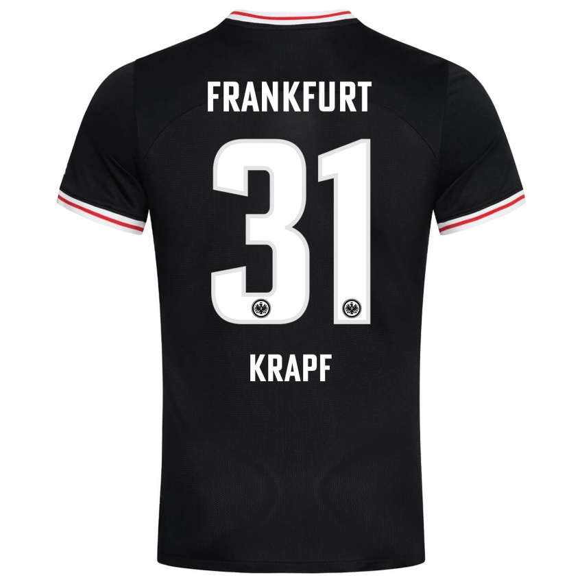 Niño Camiseta Maximilian Krapf #31 Negro 2ª Equipación 2023/24 La Camisa México