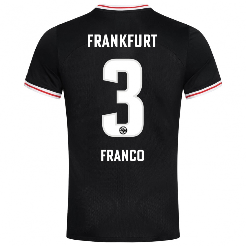 Niño Camiseta Giuseppe Franco #3 Negro 2ª Equipación 2023/24 La Camisa México