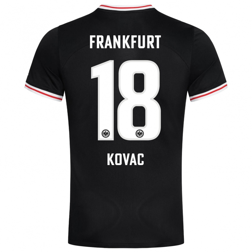 Niño Camiseta Niko Kovac #18 Negro 2ª Equipación 2023/24 La Camisa México