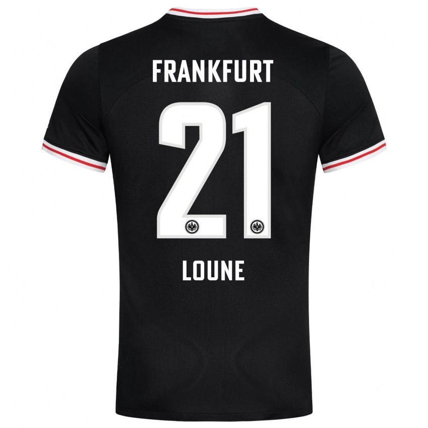 Niño Camiseta Adam Loune #21 Negro 2ª Equipación 2023/24 La Camisa México