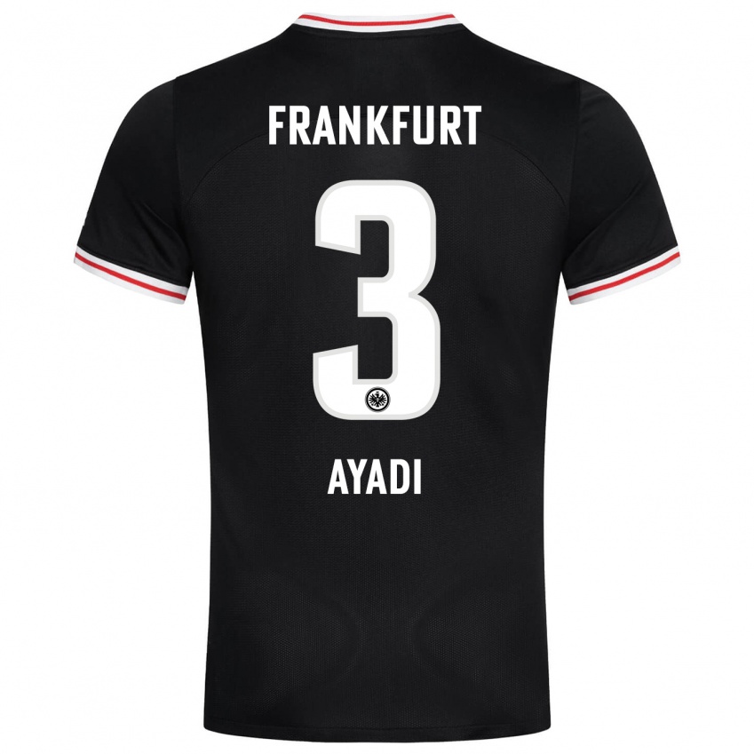 Niño Camiseta Akram Ayadi #3 Negro 2ª Equipación 2023/24 La Camisa México