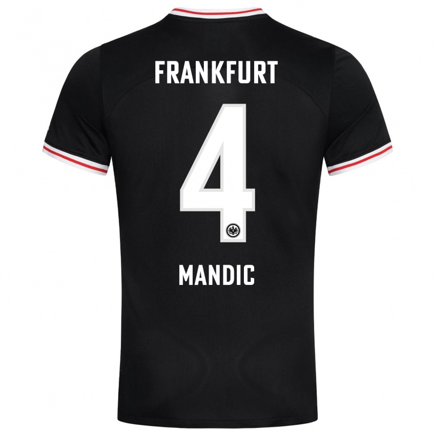 Niño Camiseta Kristian Mandic #4 Negro 2ª Equipación 2023/24 La Camisa México