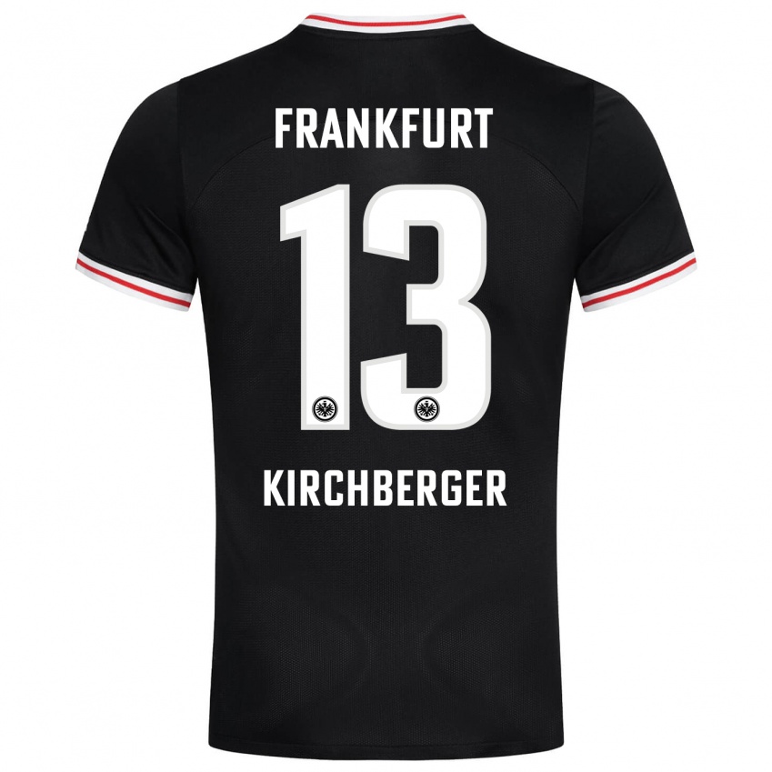 Niño Camiseta Virginia Kirchberger #13 Negro 2ª Equipación 2023/24 La Camisa México