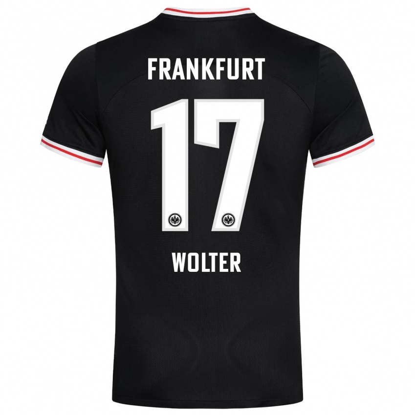 Niño Camiseta Pia-Sophie Wolter #17 Negro 2ª Equipación 2023/24 La Camisa México