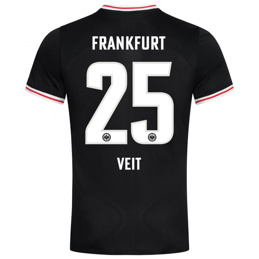 Niño Camiseta Jella Veit #25 Negro 2ª Equipación 2023/24 La Camisa México