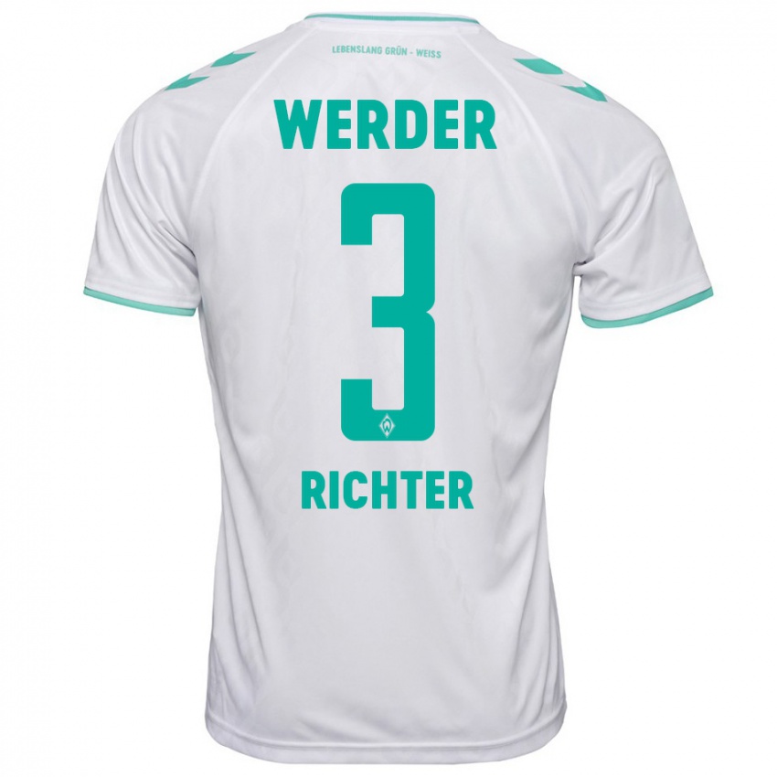 Niño Camiseta Mathis Richter #3 Blanco 2ª Equipación 2023/24 La Camisa México