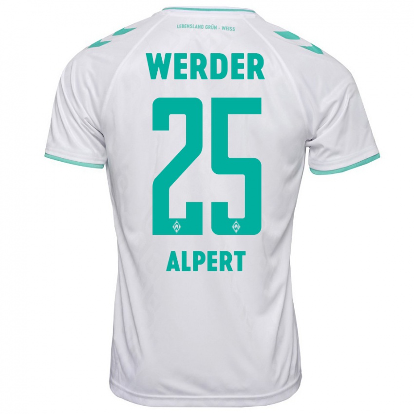 Niño Camiseta Marvin Alpert #25 Blanco 2ª Equipación 2023/24 La Camisa México