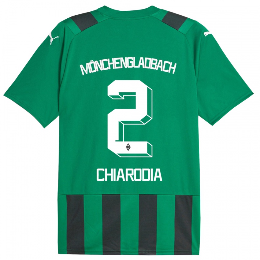 Niño Camiseta Fabio Chiarodia #2 Verde Negro 2ª Equipación 2023/24 La Camisa México