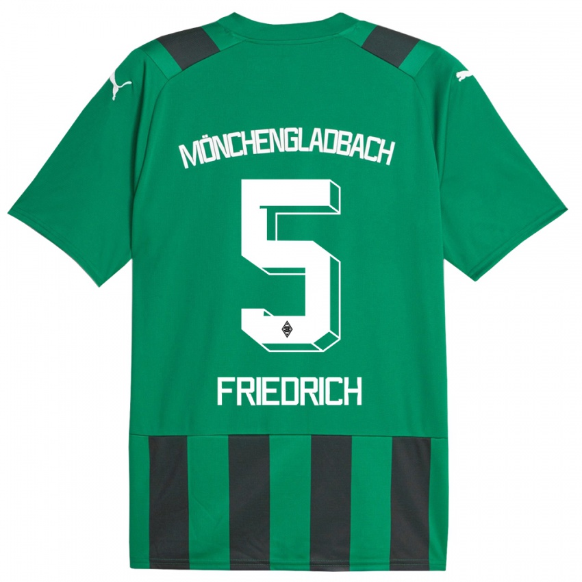 Niño Camiseta Marvin Friedrich #5 Verde Negro 2ª Equipación 2023/24 La Camisa México