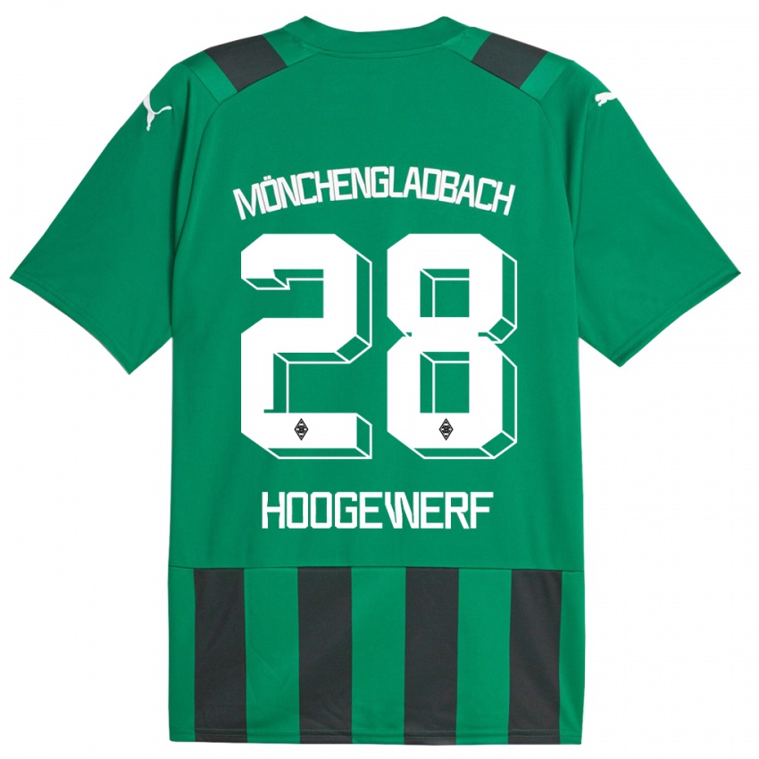 Niño Camiseta Dillon Hoogewerf #28 Verde Negro 2ª Equipación 2023/24 La Camisa México