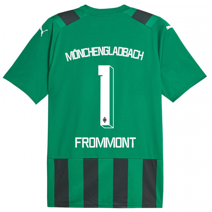 Niño Camiseta Romina Frommont #1 Verde Negro 2ª Equipación 2023/24 La Camisa México