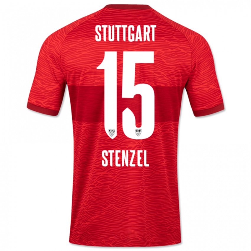 Niño Camiseta Pascal Stenzel #15 Rojo 2ª Equipación 2023/24 La Camisa México