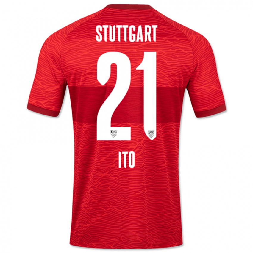 Niño Camiseta Hiroki Ito #21 Rojo 2ª Equipación 2023/24 La Camisa México