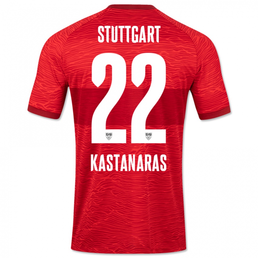 Niño Camiseta Thomas Kastanaras #22 Rojo 2ª Equipación 2023/24 La Camisa México