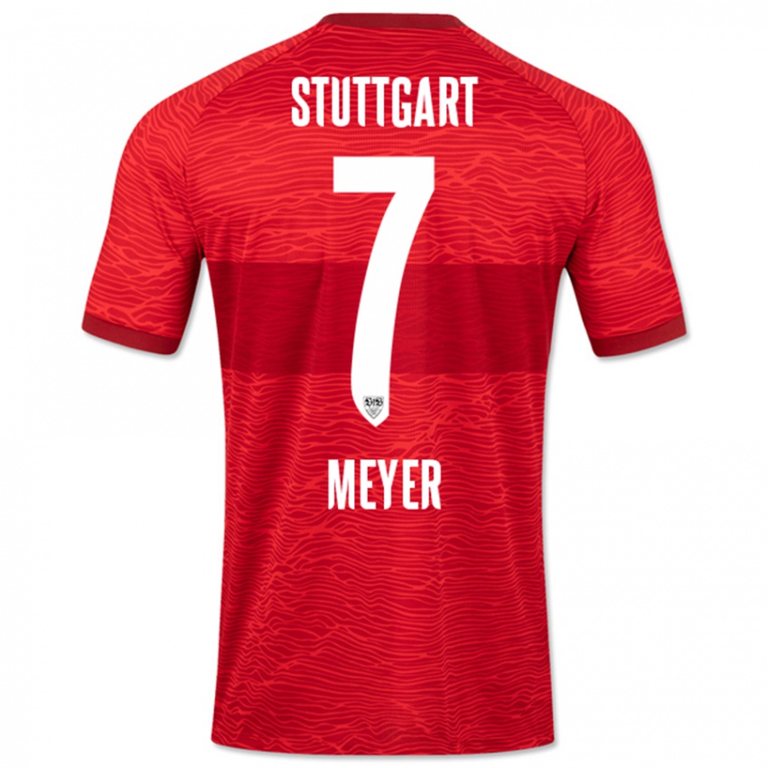 Niño Camiseta Jordan Meyer #7 Rojo 2ª Equipación 2023/24 La Camisa México