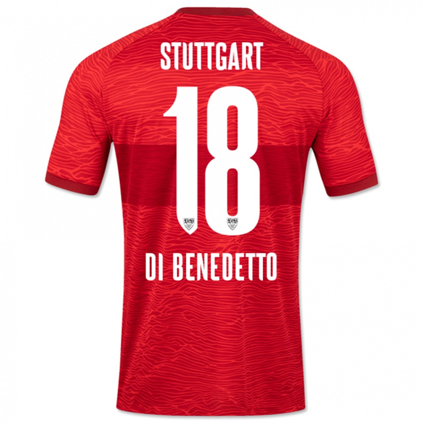 Niño Camiseta Samuele Di Benedetto #18 Rojo 2ª Equipación 2023/24 La Camisa México