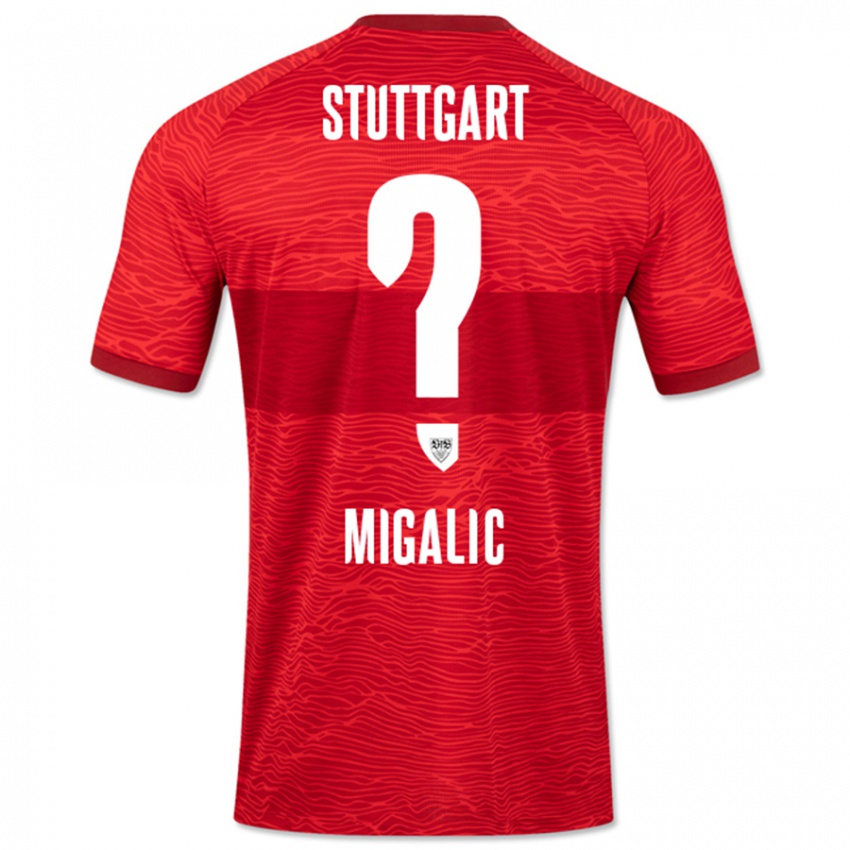 Niño Camiseta Dorian Migalic #0 Rojo 2ª Equipación 2023/24 La Camisa México