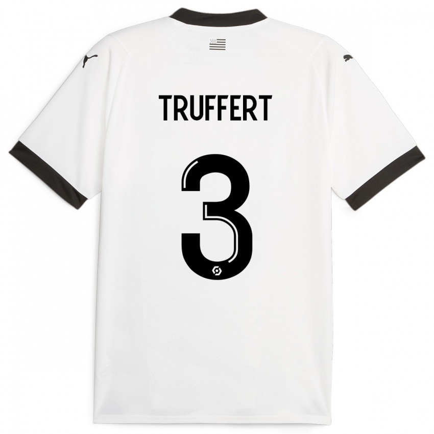 Niño Camiseta Adrien Truffert #3 Blanco 2ª Equipación 2023/24 La Camisa México